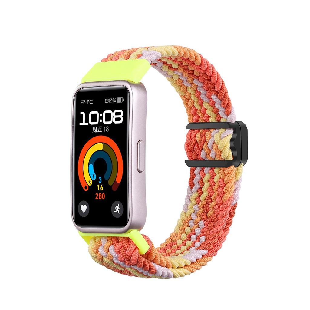 WatchStrap Band For Huawei Band 9 8 WristStrap Bracelet Wristband For Huawei Band 9 Strap Braided Nylon Elastic Magnetic Woven
