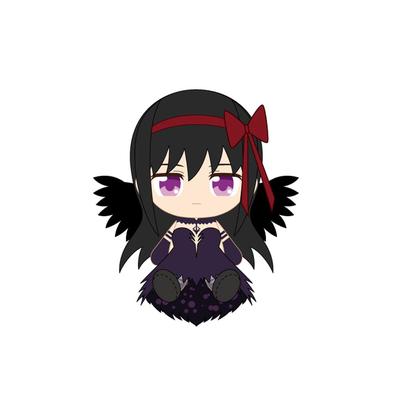 Puella Magi Madoka Magica der Rebellions-Teufel Homura Chibi Plüschtier 2. Edition Film - Spielzeug,