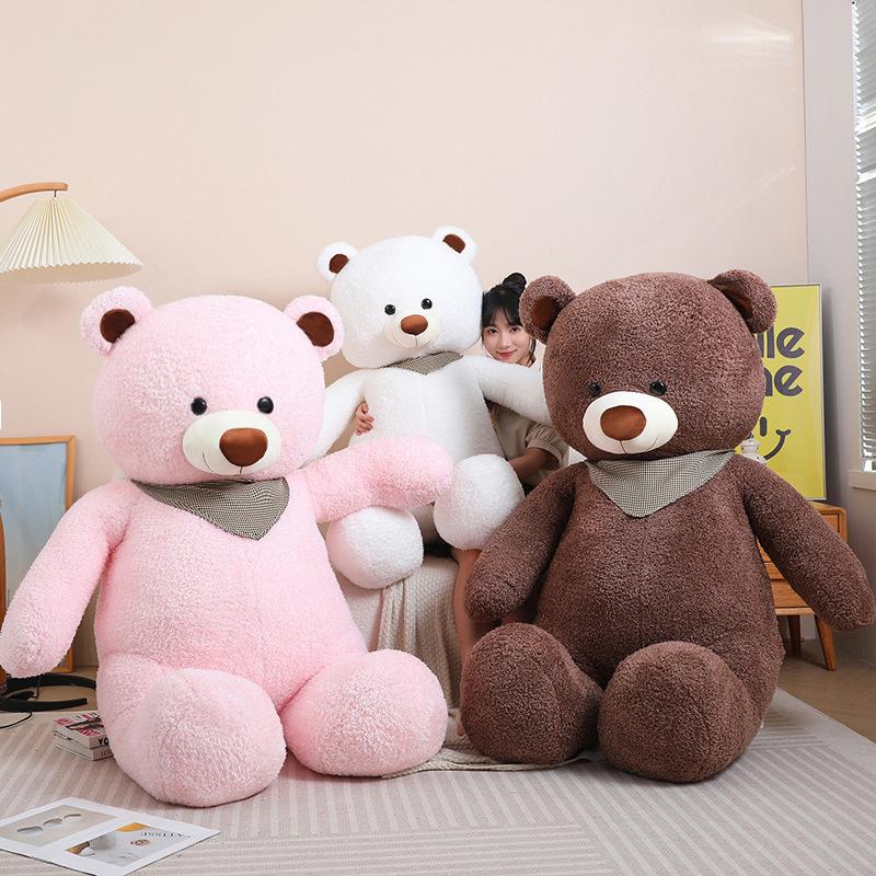 Cartoon big bear teddy bear doll plush toy hug bear doll girl soothing doll birthday gift