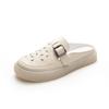 New Style of Shoes and Slippers Women's Soft-soled Flip-top and Half-support Sandals