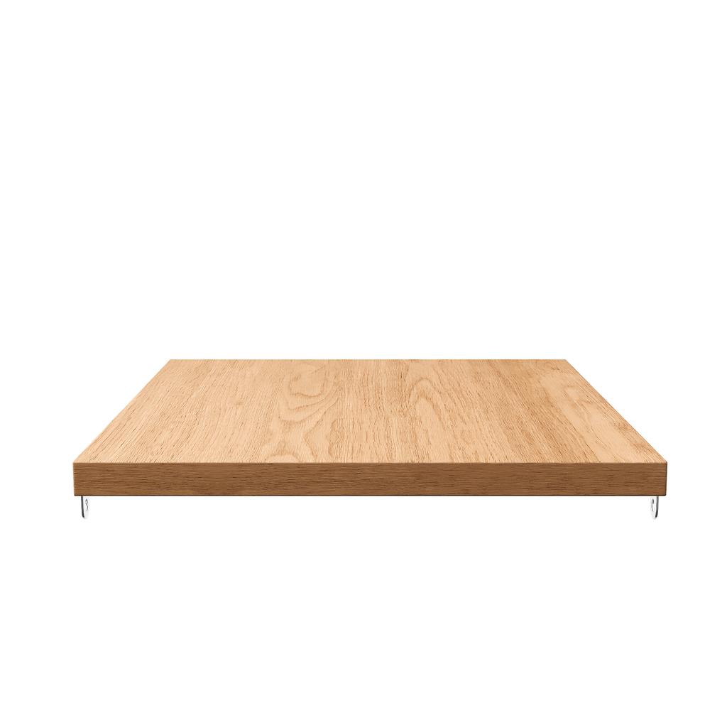 40cm Bathroom Washstand with Storage Shelf, Universal Replacement Shelf with Mounting Material for Cabinet or Usable Alone, Natural Wood Grain