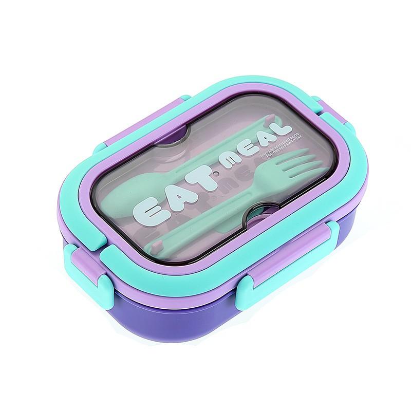 Divided Stainless Steel Lunch Box Set With Cup Students Office Workers