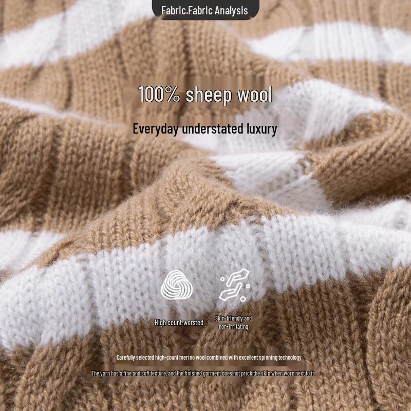 Navigare Women's Striped Crew Neck Knit Cardigan