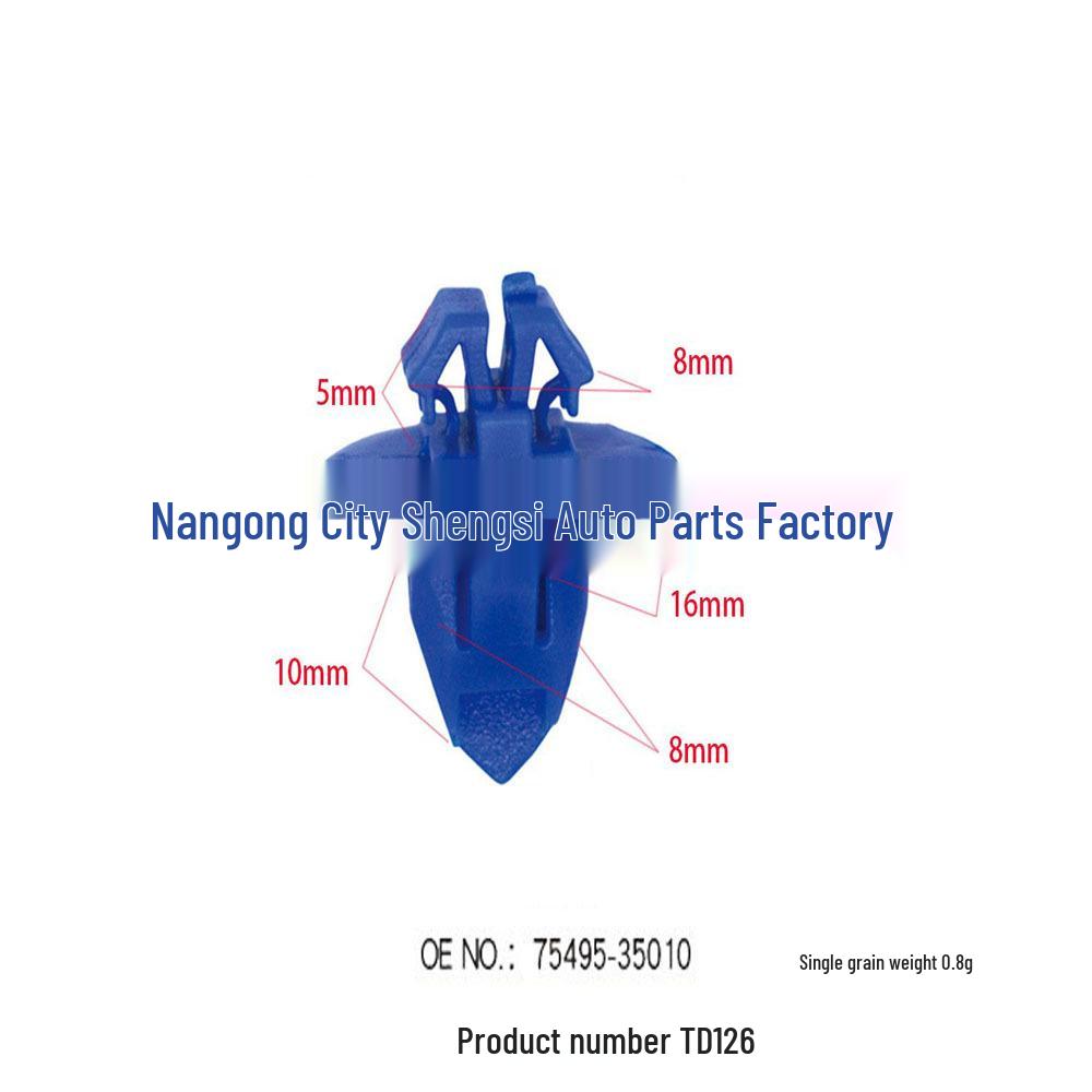 

Universal Mudguard Clips for Toyota Prado, Camry & Highlander Rear Doors 10000