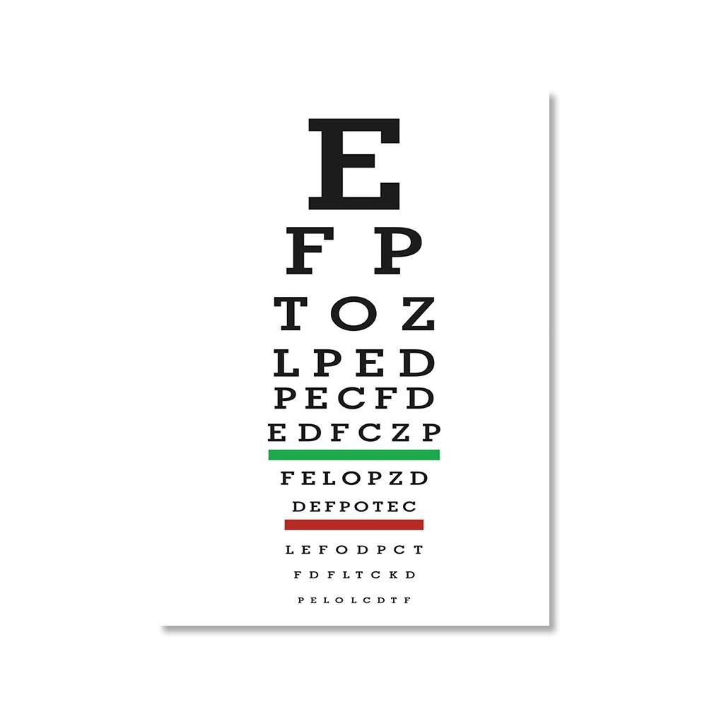 

Ретро оптометрия глазная диаграмма холст картины плакаты принты оптик настенные художественные офтальмологические картины для врача, офиса, гостиной 21x30cm No Framed