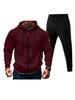 Herren 220g Kapuzenpullover mit Doppelreißverschluss und Jogginghosen-Set - Versand am selben Tag