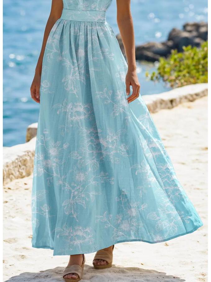 Elegant Lace Patchwork Floral Dress with Short Sleeves