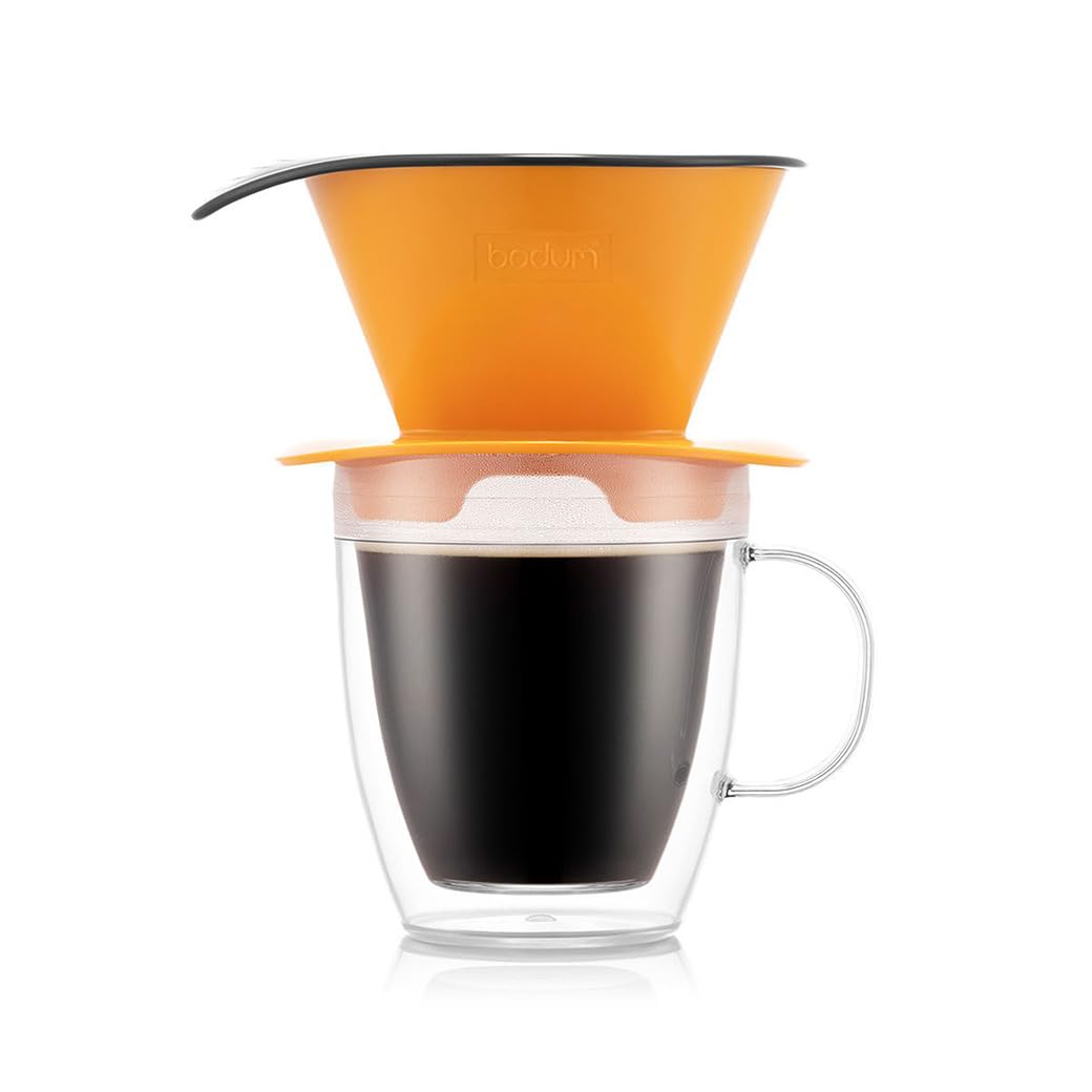 

Кофейная капельница BODUM POUR OVER (Сетчатый фильтр из нержавеющей стали) Кружка с двойными стенками 350 мл York (Ограниченный цвет) [Оригинальный продукт] K11872-449SSA-Y21