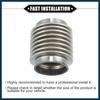 Car Exhaust Flexible Pipe, 50.8x82mm 2"x3.23" Exhaust Flex Connector Pipes Bellows Universal for Car Durable Stainless Steel Silver Tone Automotive