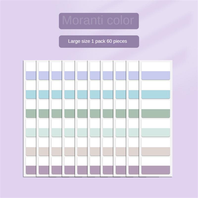 Morandi Index Label Sticker Post-it Label Paper Students Use Color Fluorescent Label Paper Sticker