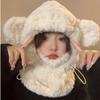 Ear Protection Winter Plush Hat Windproof Girl's Hat Hooded Scarf Fashion Earflap Bonnet Hat