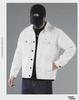 Men's Black Denim Jacket - Casual Workwear for Spring & Autumn