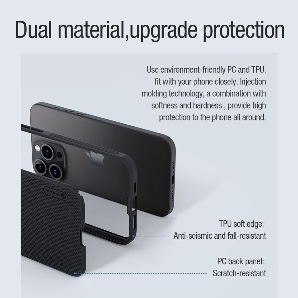 Für iPhone 15 Pro Max Hülle Nillkin Super Frosted Shield Pro Magnetische Hülle Luxuly Cover für iPhone15 Plus