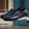 Men Shoes Casual Genuine Leather Mens Loafers Moccasins Designer Slip On Boat Shoes High Quality Chaussure Homme Plus Size 37-46