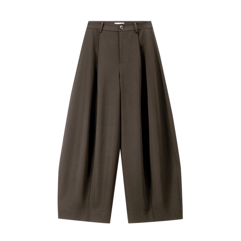 Women's Relaxed Fit Pleated Balloon Trousers