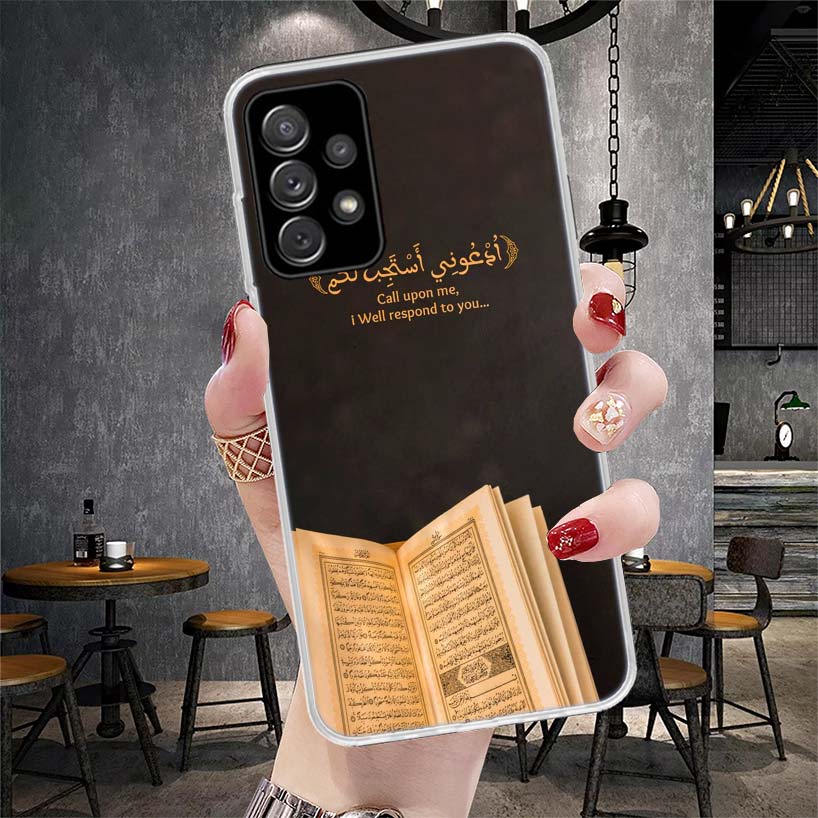 Muslim Islam Bismillah Allah Phone Case For Samsung Galaxy A12 A22 A32 A52 A72 A02S A51 A50S A71 A70 A31 A20S Note 20 Ultra S10