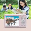 Digital Camera 2.8 Inch + 1.4 Inch Dual Screen Camera HD 1080P 16x Zoom Retro Student Camera for Teens Boys Girls