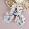 Hair Band Floral Print Bunny Ears Shape Elastic Hair Tie No Irritating Scalp Hair Rope Versatile Hair