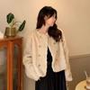 New Winter Cotton Thickened Fragrant Thousand Gold Wind Imitation Mink Fur Fur Fur Jacket Short Loose Top