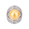 Ring Hua Mei Imitates Pearl Hollow Zircon Internet Famous Style Tahiti Fashion Sense Light Luxury Australian White Jewelry
