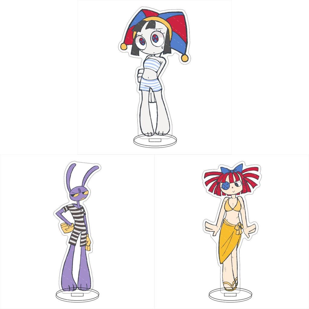 The Amazing Digital Circus Pomni Gangle Jax Kinger Acrylic Standee With Hd Doublesided Display For Gift And Advertising