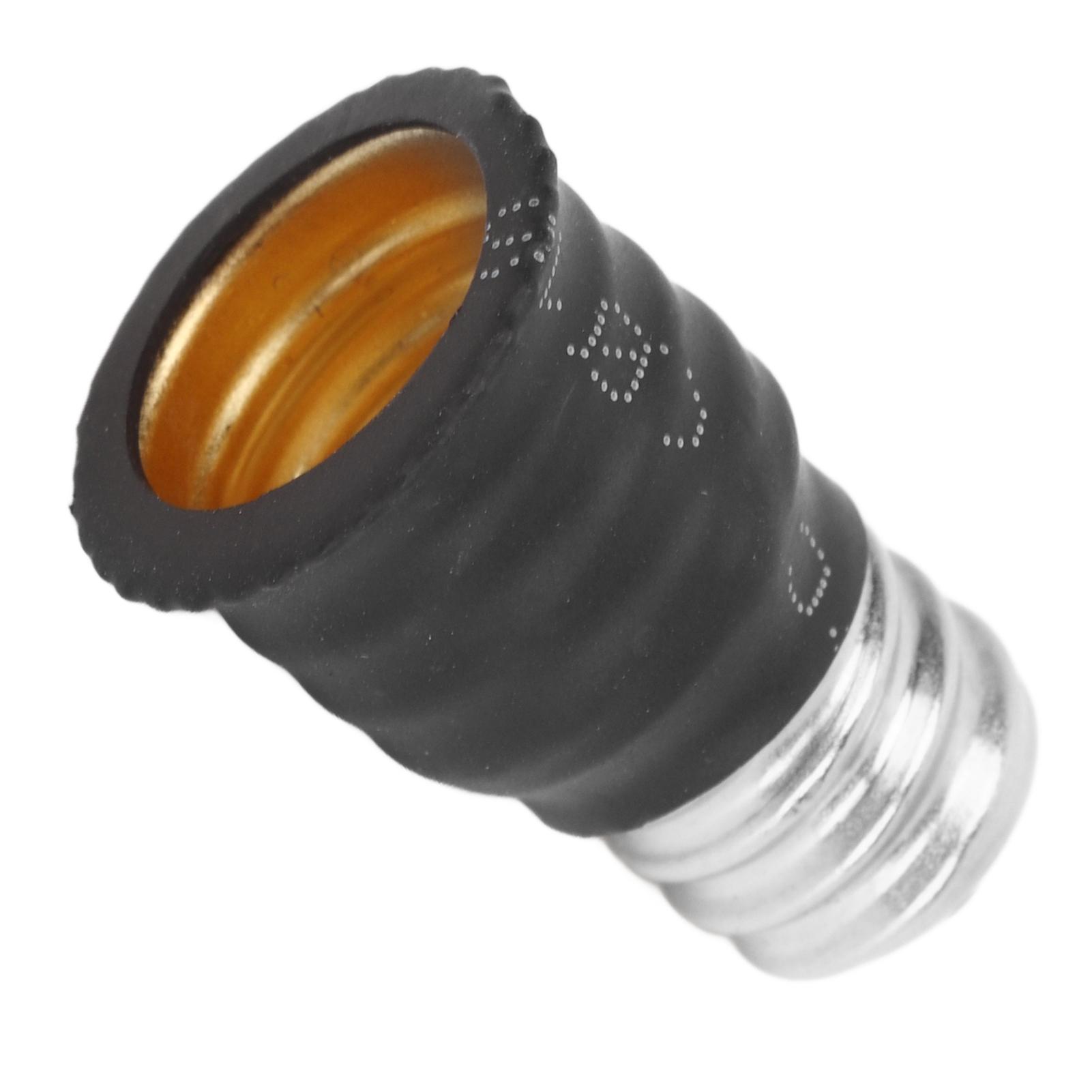 

6Pcs E12 to E14 Adapter Converter E14 to E12 Light Bulb Adapter for Garages Bedrooms Living Rooms Kitchens Corridors Black чёрный