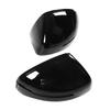 2pcs Left Right Rearview Mirror Cover Trim Gloss Black Side Wing Mirror Caps Replacement for TT TTS TTRS MK2 R8