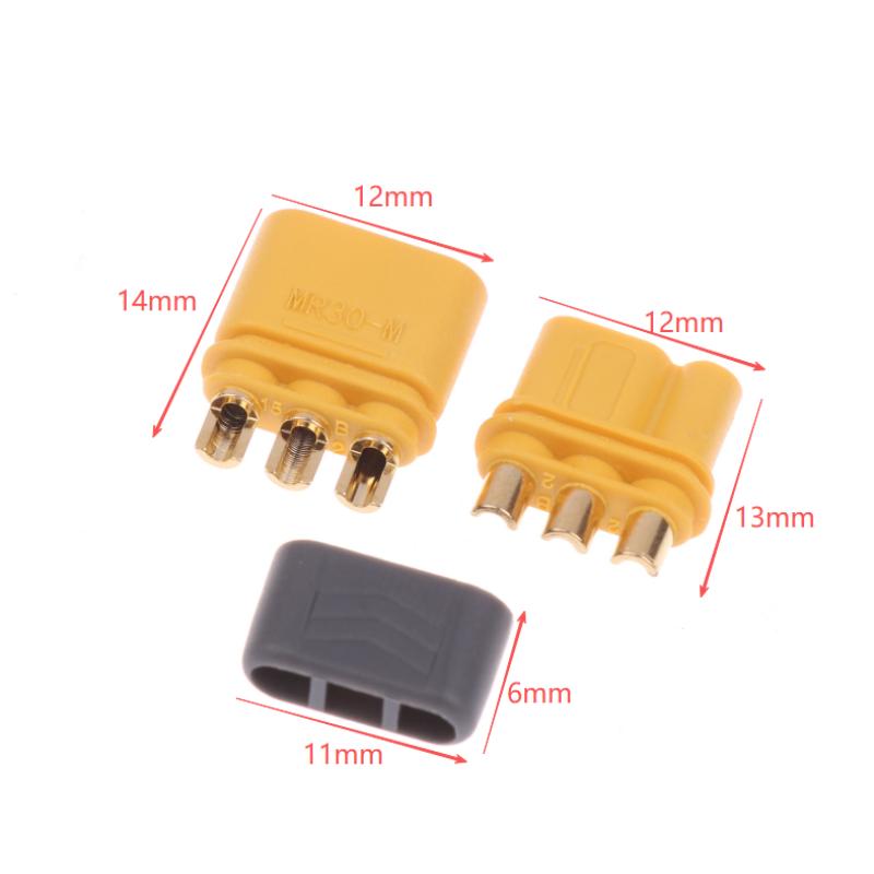 

5Pairs Amass MR30 Male And Female Connector Plug Set With Sheath Housing For RC Lipo Battery Multicopter Airplane Accessories
