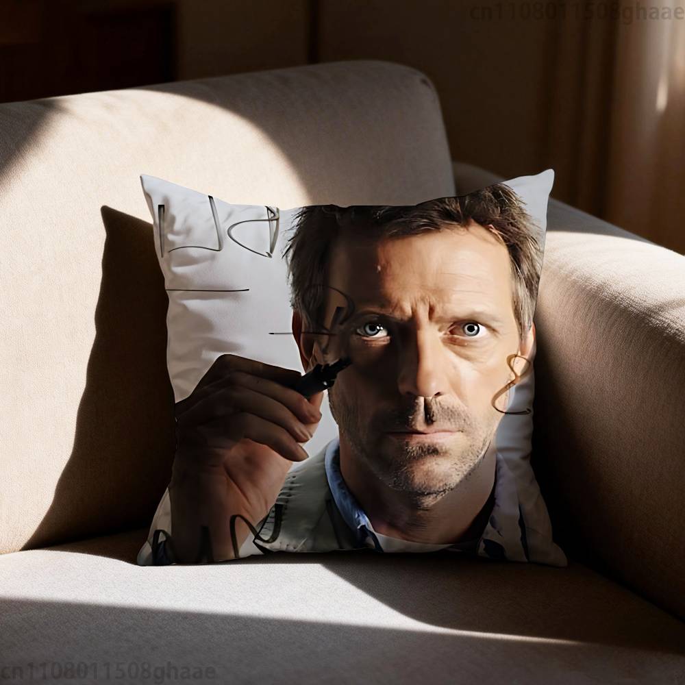 Classic House MD Pillow Case Antidustmite Pillowcase Invisible zipper silky short plush Sofa cushion cover