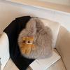 Korean Version of Fashion Plush Bag Women's Shoulder Bag 2025 Autumn and Winter New Hand Carry Plush Bag Cute Bear Bag