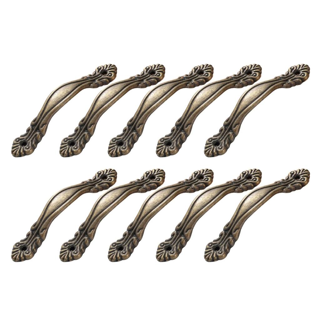 10pcs Zinc Alloy Knobs Drawer Handles Antique Style Pulls Lightweight Pull Handle Durable for Wine Crates & Wood Storage