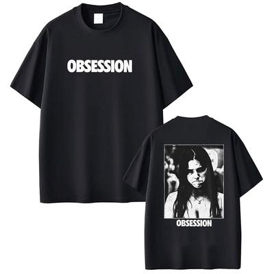 Obsession Shirt Vintage Washed Unisex Oversized Gothic Streetwear Soft Cotton Short Sleeve Tee Gift Clothing Tops 2026 Hot Sale