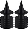12 Stück Halloween Hexenhut Kappe Hängender Hexenhut Kostümzubehör für Halloween Partygeschenk, Schwarz