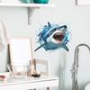 Creative Hole Sticker - Shark Bathroom/Washroom Home Decor Wall Covering Wallpaper