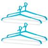 LEC "5-Hanging" Double Large Bath Towel - Sweatshirt Hanger (2 Hangers X 2 Packs) / Maximum Drying Width Approx. 70cm / W-425