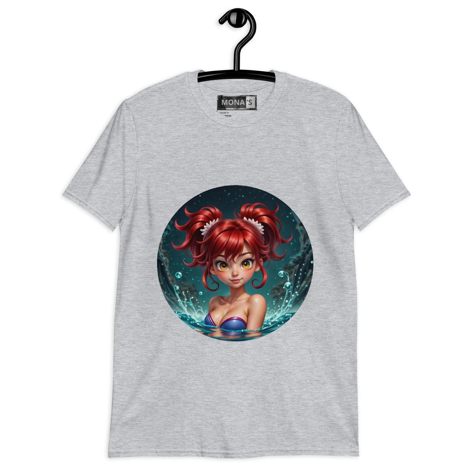 Short-Sleeve Unisex T-Shirt Marine charm Mermaid in crystal clear water 2XL