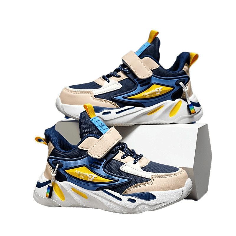 1879 boys shoes autumn and winter middle and older children's leather sneakers children's spring mesh breathable boys running shoes