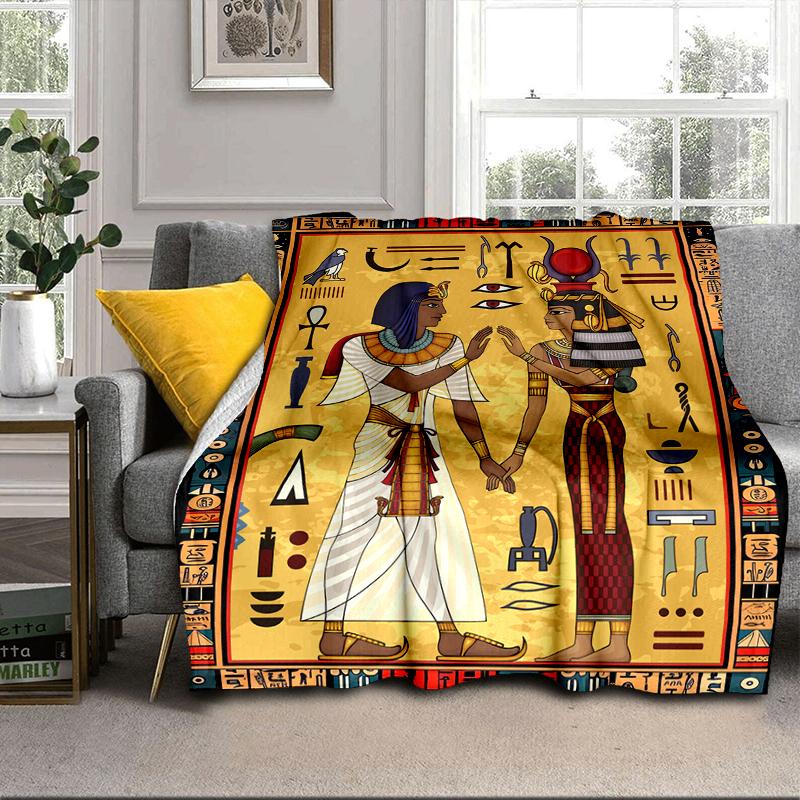 Ancient Egyptian Hieroglyphics Blanket Flannel Blanket Throw Blanket Sofa Cover Blanket Soft Premium Blanket Picnic Blanket Tv Blanket Gifts