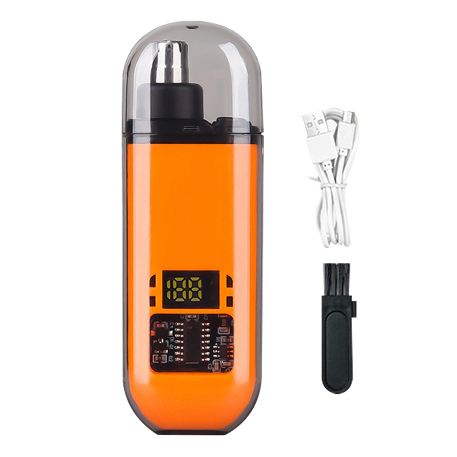 Men Electric Nose Hair Trimmer Portable Mini Nose Hair Trimmer Clipper USB Rechargeable Professional Painless Nose Hair Cutter оранжевый