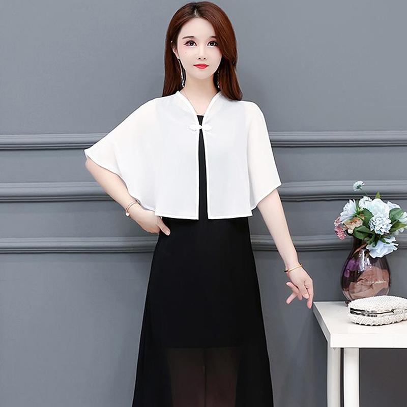 Chiffon Short Outer Wear Sunscreen Shawl Women Sun Clothing Summer Spring Sun Protection Cloak Lace Thin Jacket