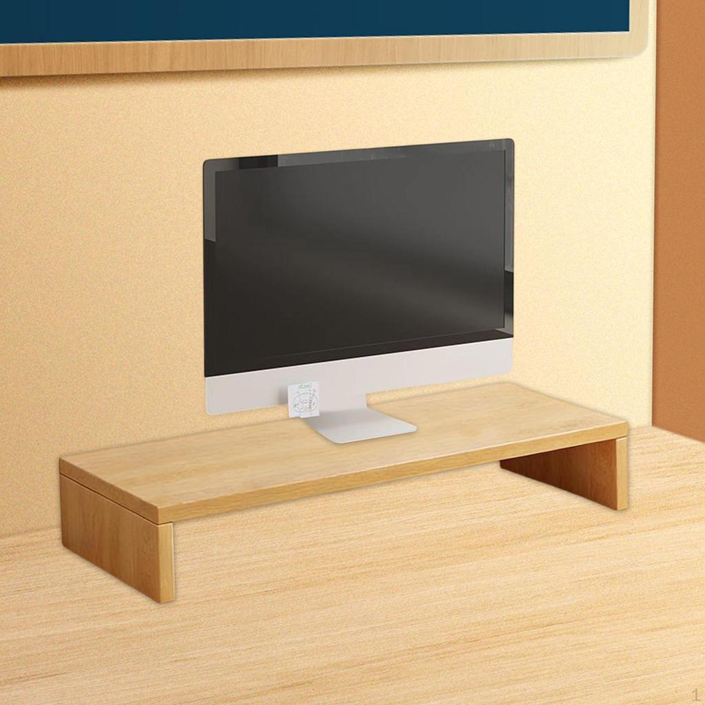 Stand Riser Bracket Durability Premium Ergonomic Versatile Wooden for Dorm Home Apartments Workplace