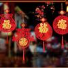Lebhaft Rot Frohes Neues Jahr Chinesisches Cny Segenshängeanhängsel Für Festliche Heimdekoration