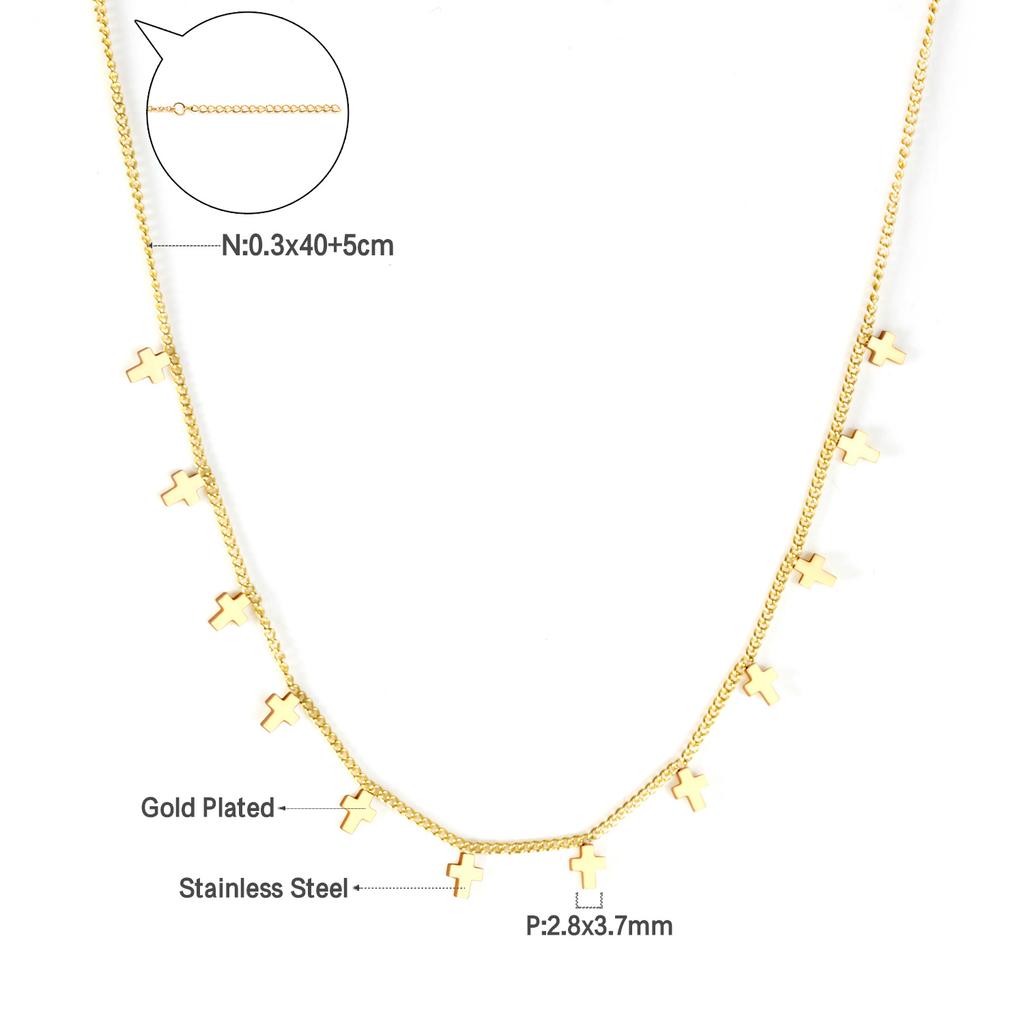 Woman Collier Golden Chains Necklaces Bohemia Star Heart Elegant Stainless Steel Jewelry Trendy