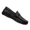 Doudou Schuhe Herren Echtes Leder Rindsleder High-End Slipper Herren Atmungsaktive Einschlupf-Freizeitlederschuhe