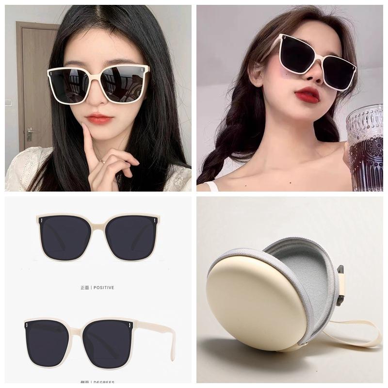 Folding sunglasses for women, new model, high-end, face-slimming, UV protection, polarized sunglasses for driving