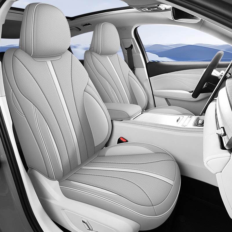 Xingrui L Full Leather Car Seat Cushion for Five-Seat Vehicles - New Model for All Seasons