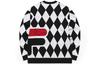 Men's FILA Sweaters Men's All Over Print Crew Neck Moderate A-line