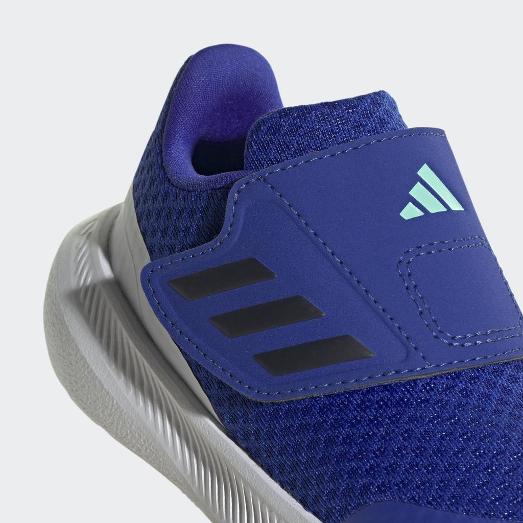 Running Junior Core Fight Sports Lucid White Cm [Adidas] Shoes, 2.0, Running, Velcro, Boys, Girls, 12-16.5cm, LTJ64, Blue/Legend Ink/Footwear