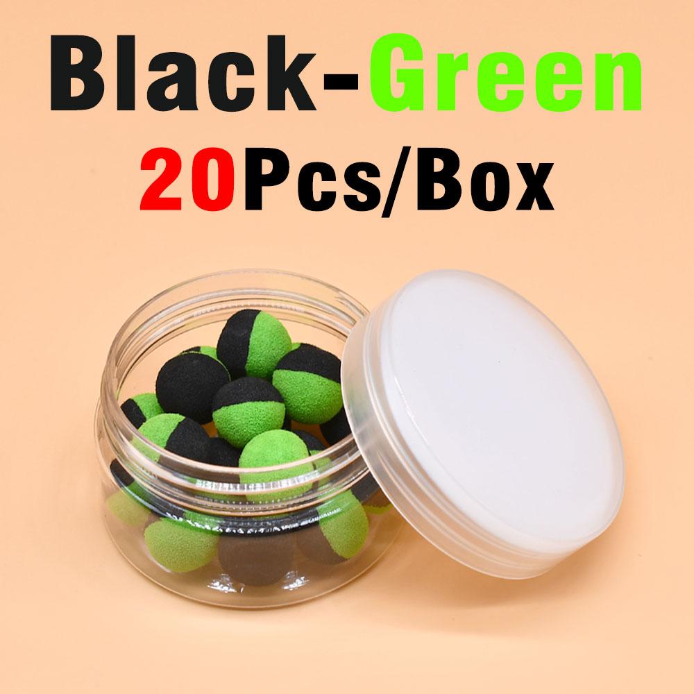 20Pcs/Box Carp Fishing Lures Pop up Boilies Baits Foam Ball Ronnie Rig Method Fishing Lures Hair Rig for Carp Fishing