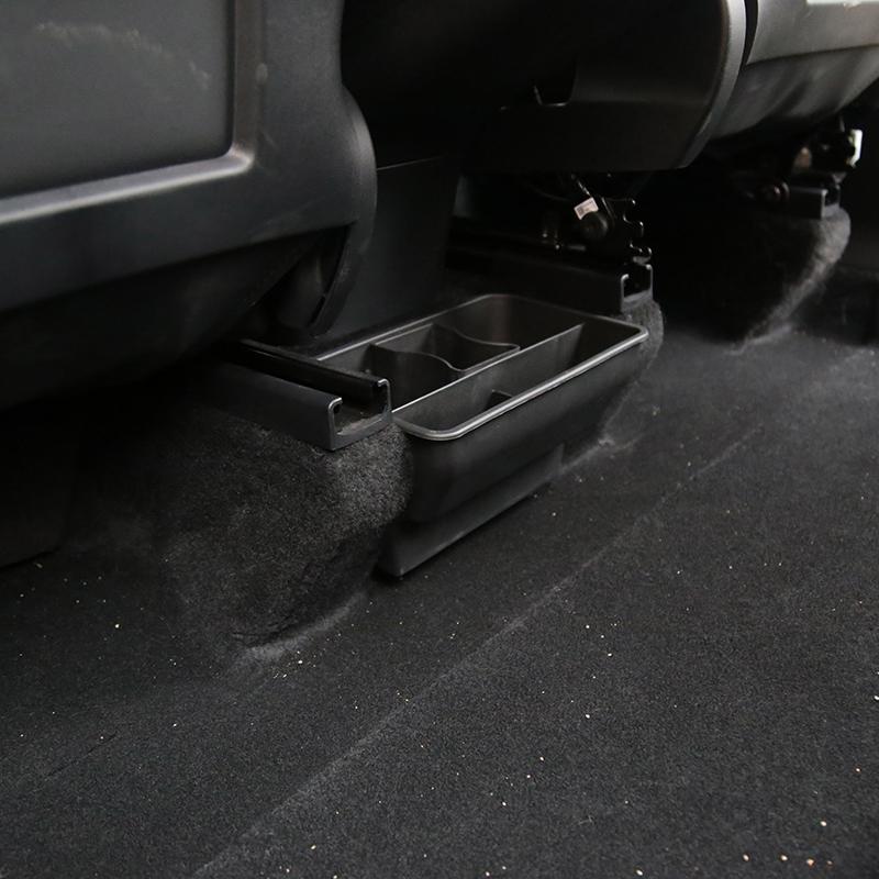 New For Tesla Model 3 Y 2024-2024 Car Rear Storage Box Flocking/ABS Organizer Containers Auto Interior Modification Accessories